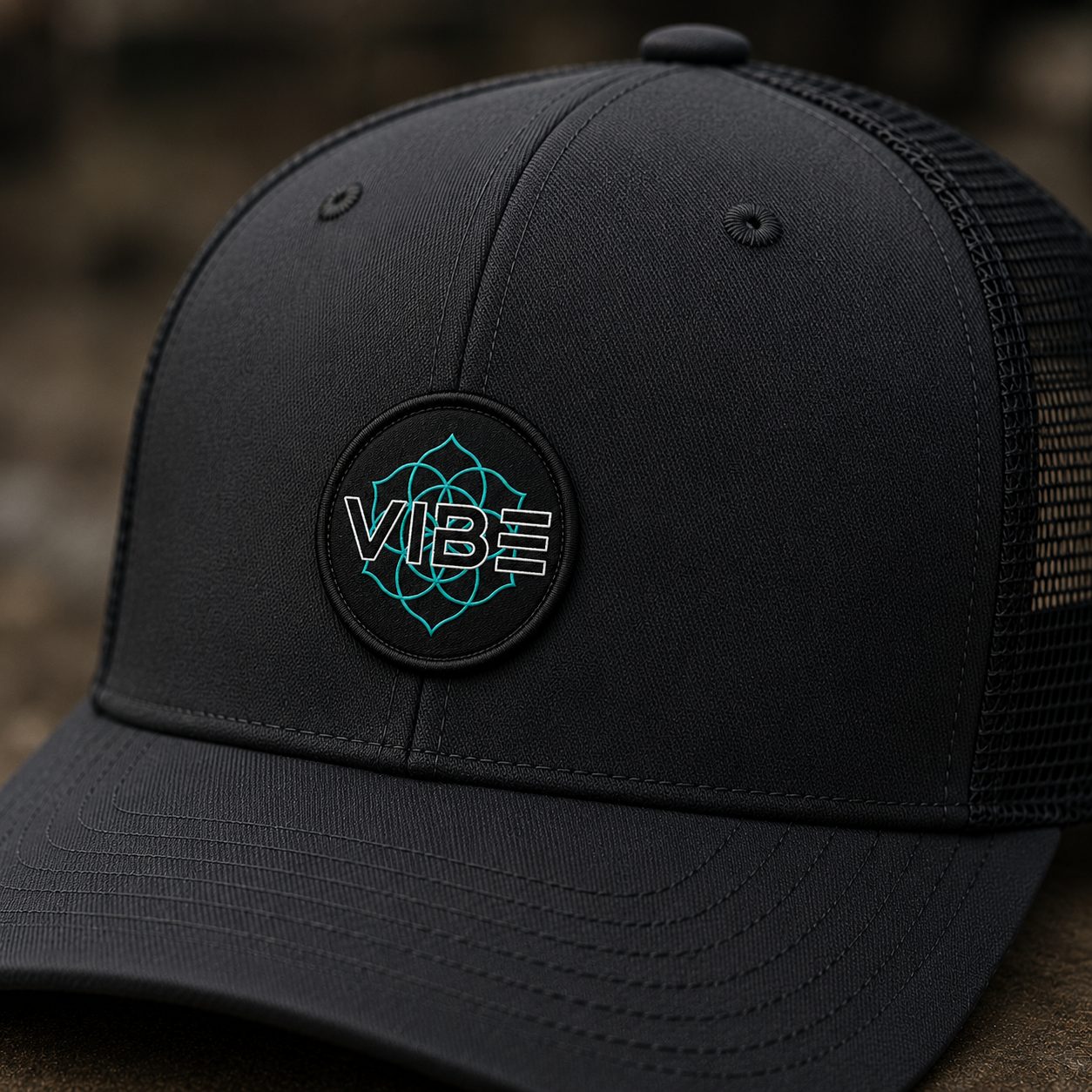 VIBE Construction embroidered trucker hat