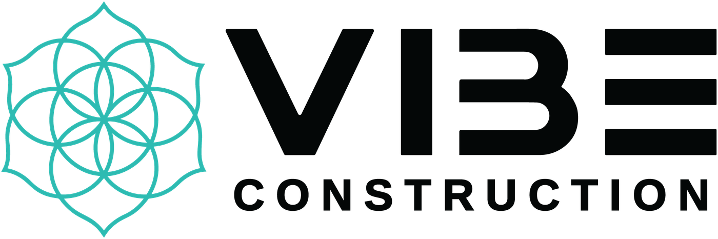 VIBE Construction horizontal logo lockup